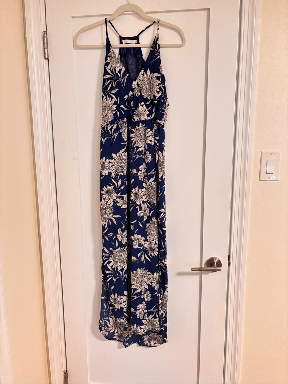 Lush Navy Floral Maxi Dress